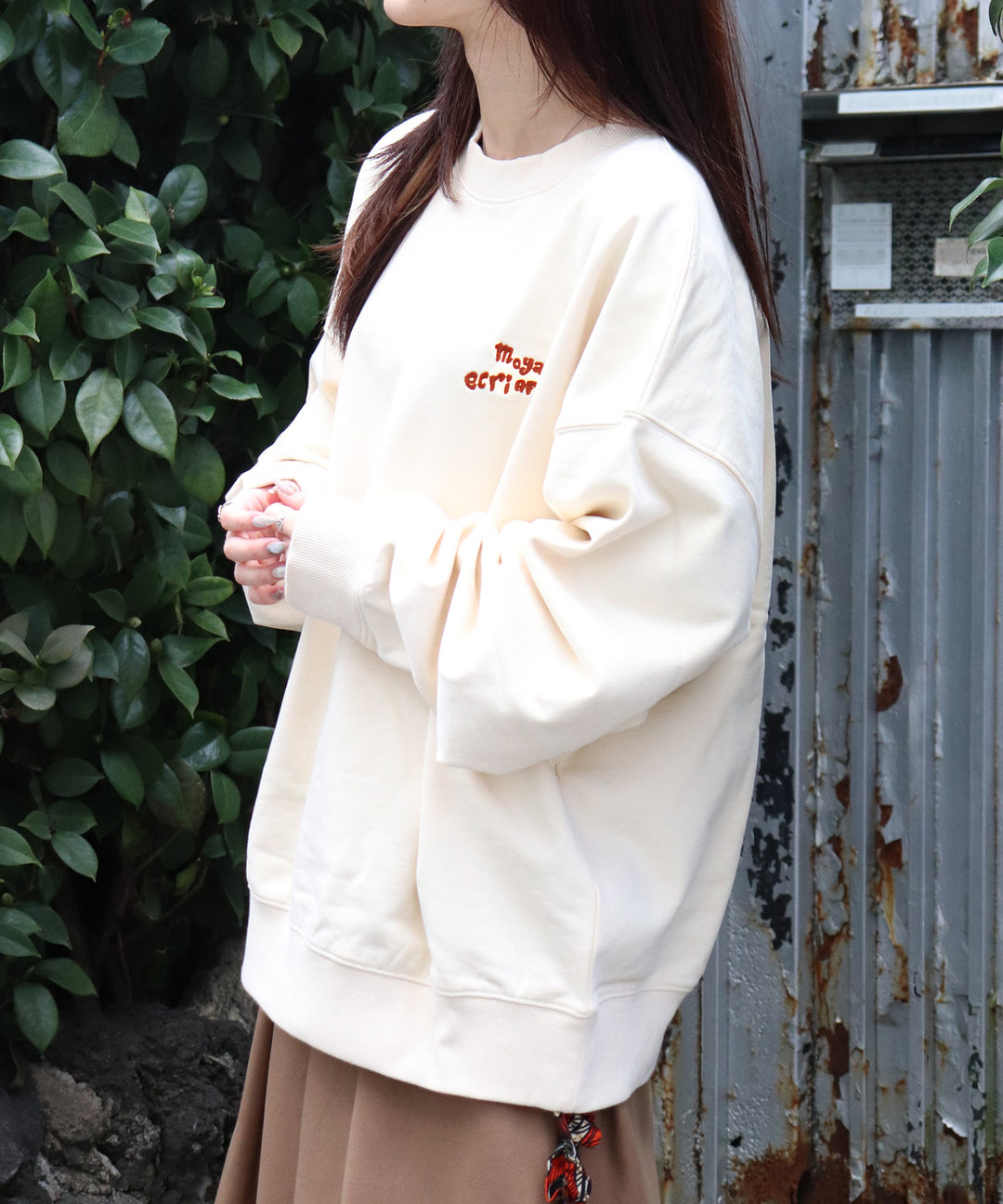 Cook your own soup！パッチ刺繍裏毛プルオーバー