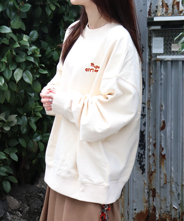 Cook your own soup！パッチ刺繍裏毛プルオーバー