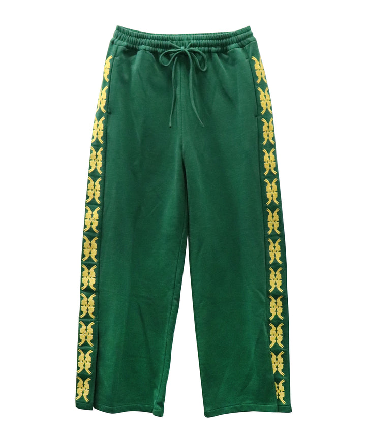 lucky charm motif Jersey line pants -2