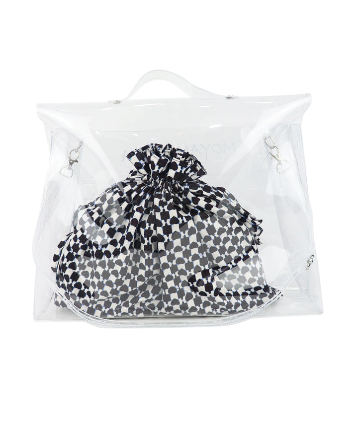 VINYL MESSAGE BAG × AFRICA柄巾着