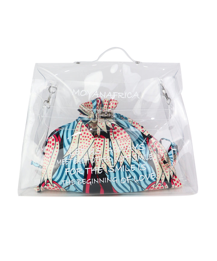 VINYL MESSAGE BAG × AFRICA柄巾着