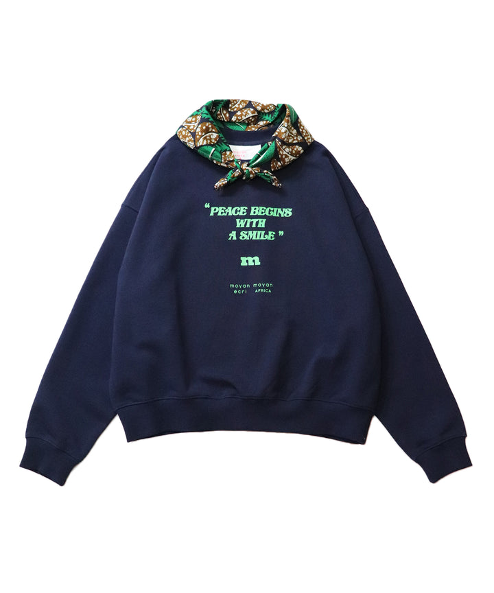 バンダナセットロゴ裏毛プルオーバー(NAVY)