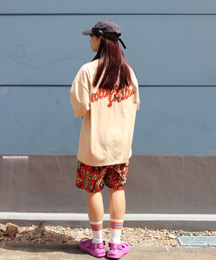 with smileパッチ刺繍Tシャツ