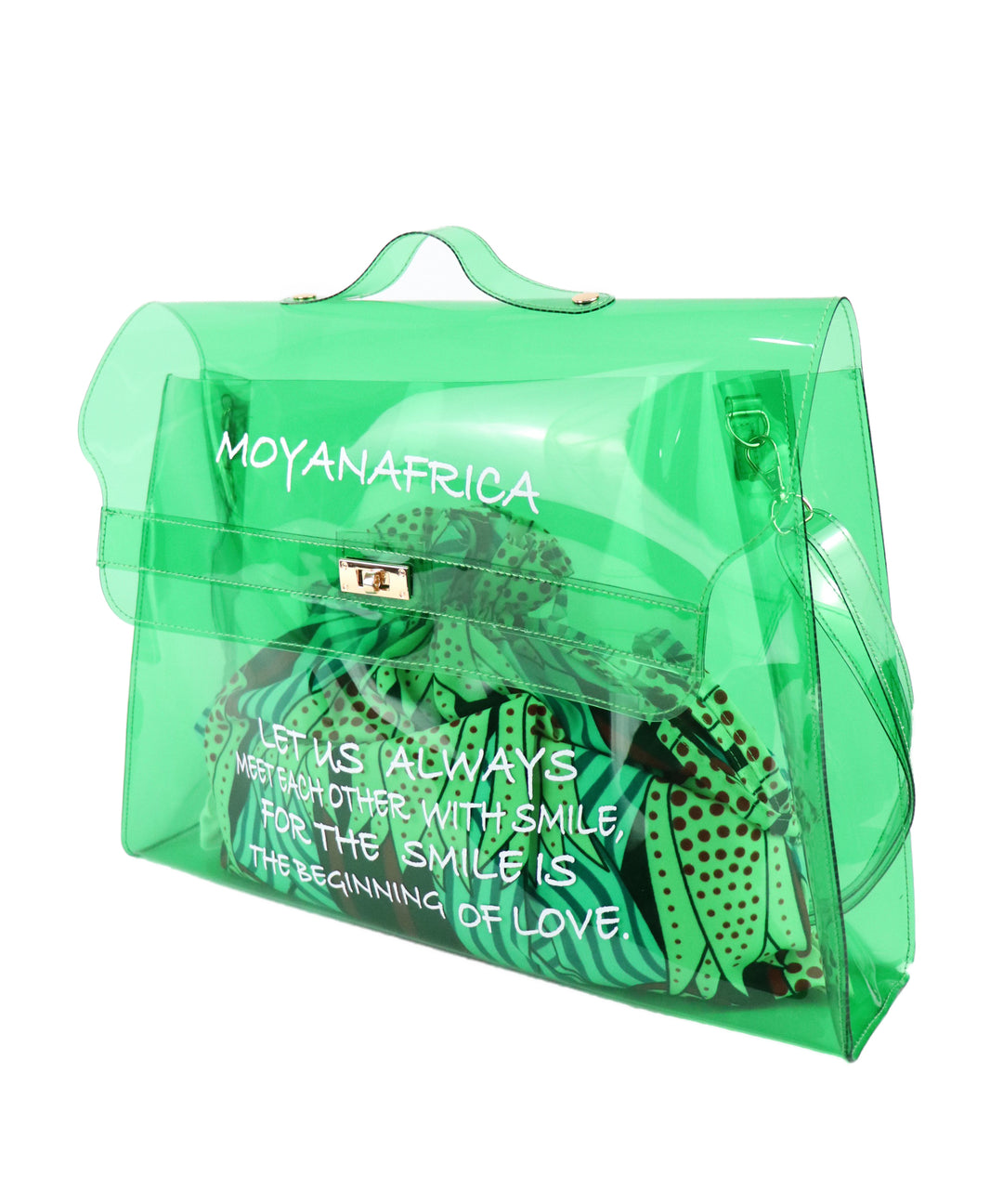 VINYL MESSAGE BAG × AFRICA柄巾着