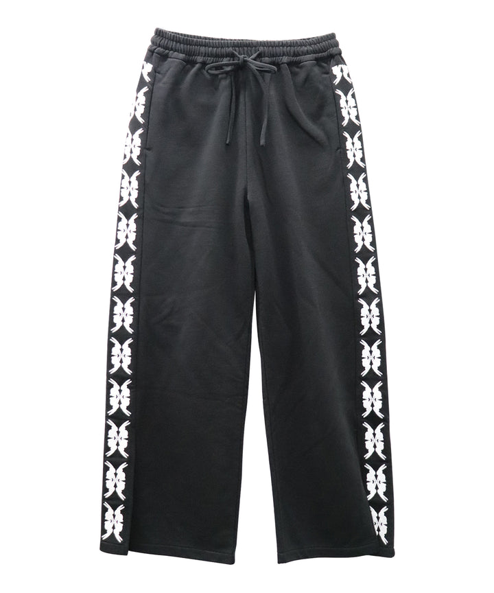 lucky charm motif Jersey line pants -2