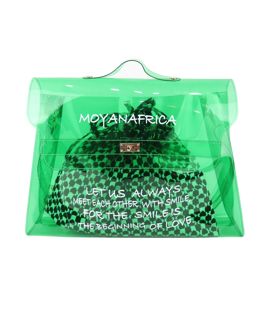 VINYL MESSAGE BAG × AFRICA柄巾着