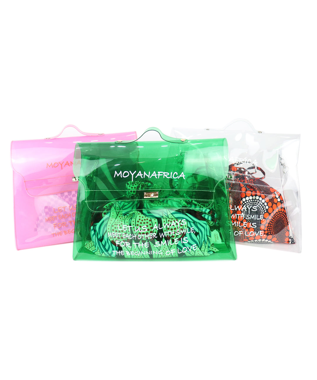 VINYL MESSAGE BAG × AFRICA柄巾着
