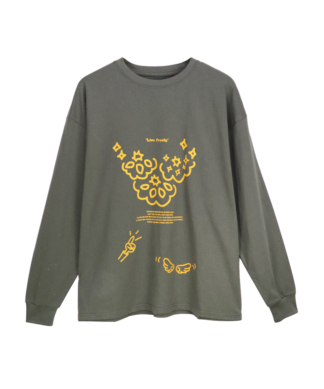 message illustration LONG T-shirt
