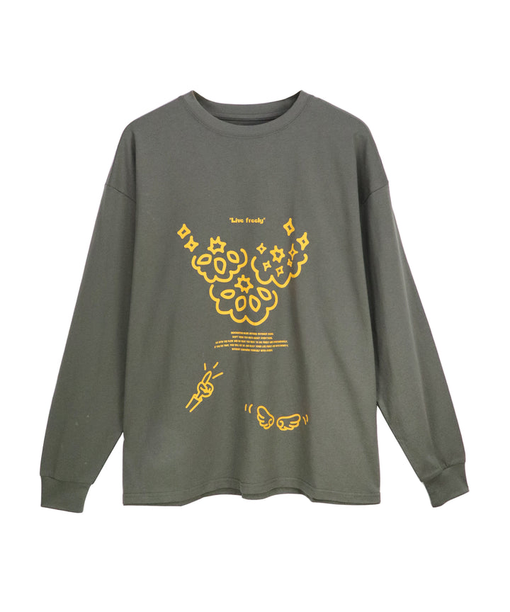 message illustration LONG T-shirt