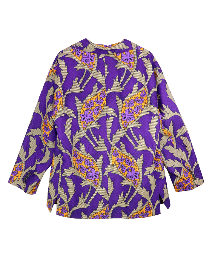 AFRICA PEAKED LAPEL DOUBLE JACKET