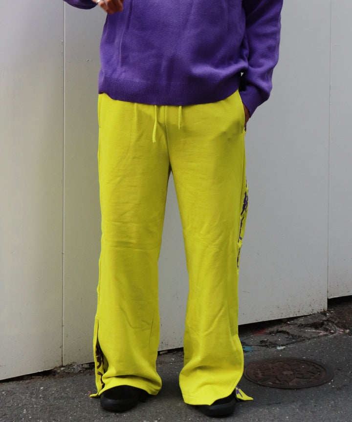 lucky charm motif Jersey line pants -2