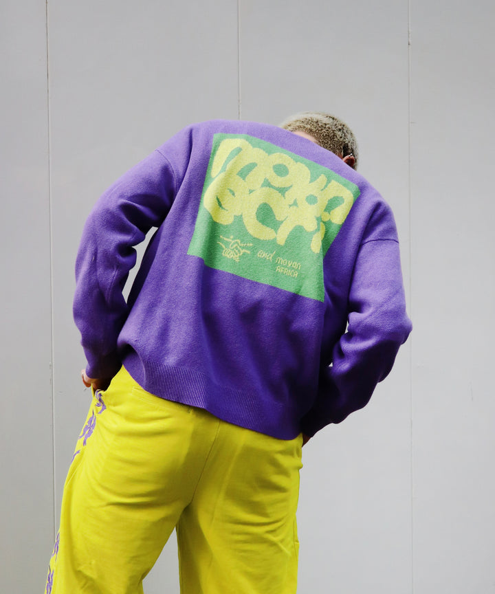 STICKER LOGO KNIT PULLOVER