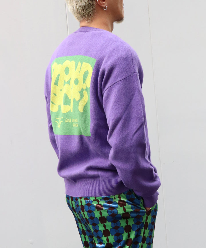 STICKER LOGO KNIT PULLOVER