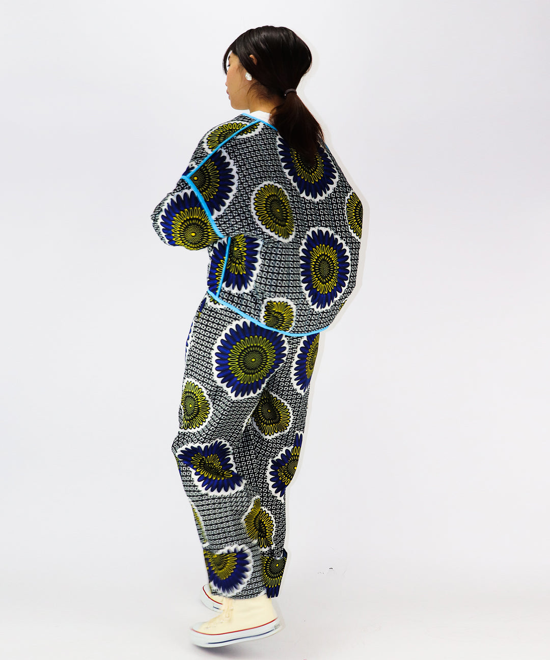 Africa No collar Quilt Jacket