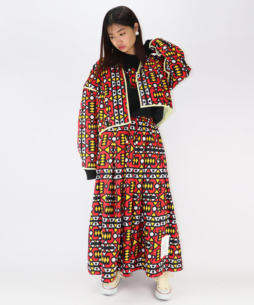 Tuck Flare Skirt(SAMAKAKA)