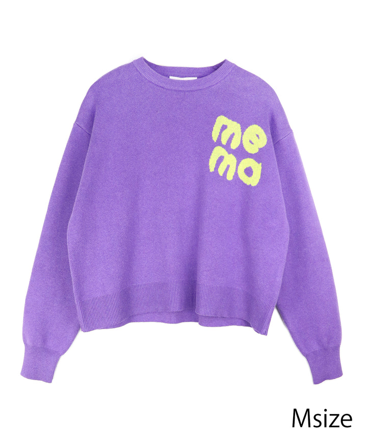 STICKER LOGO KNIT PULLOVER