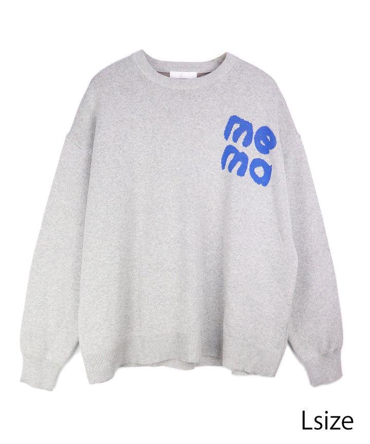 STICKER LOGO KNIT PULLOVER