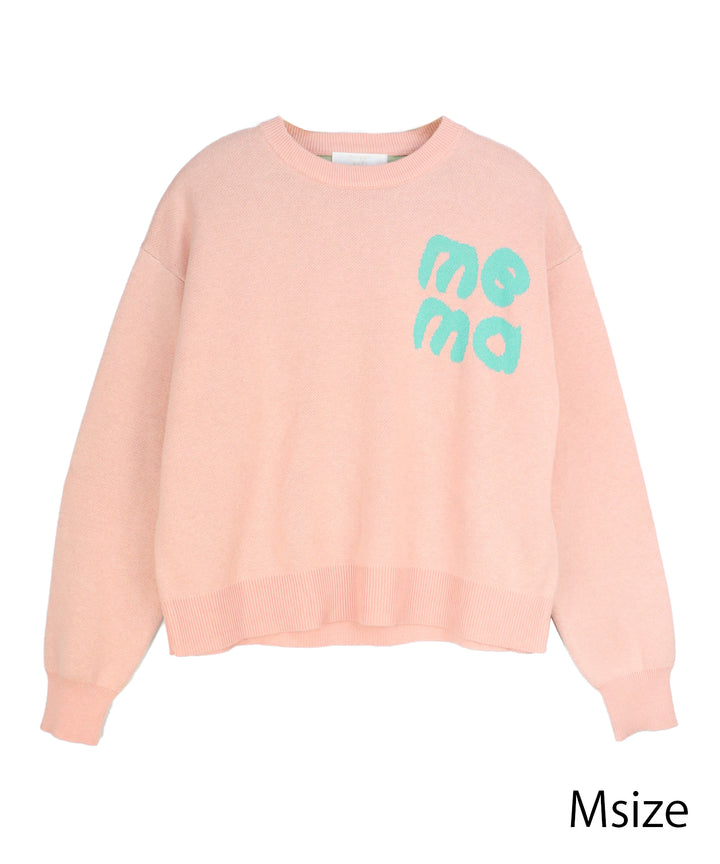 STICKER LOGO KNIT PULLOVER