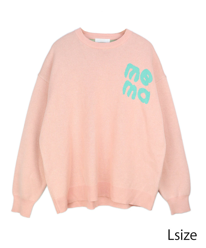 STICKER LOGO KNIT PULLOVER