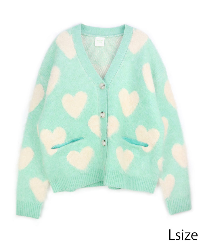 LOVE BOMB BRUSHED KINT CARDIGAN