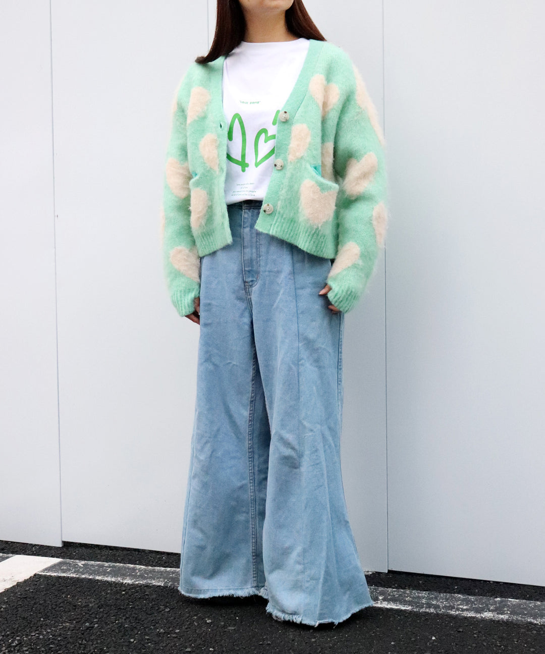 LOVE BOMB BRUSHED KINT CARDIGAN