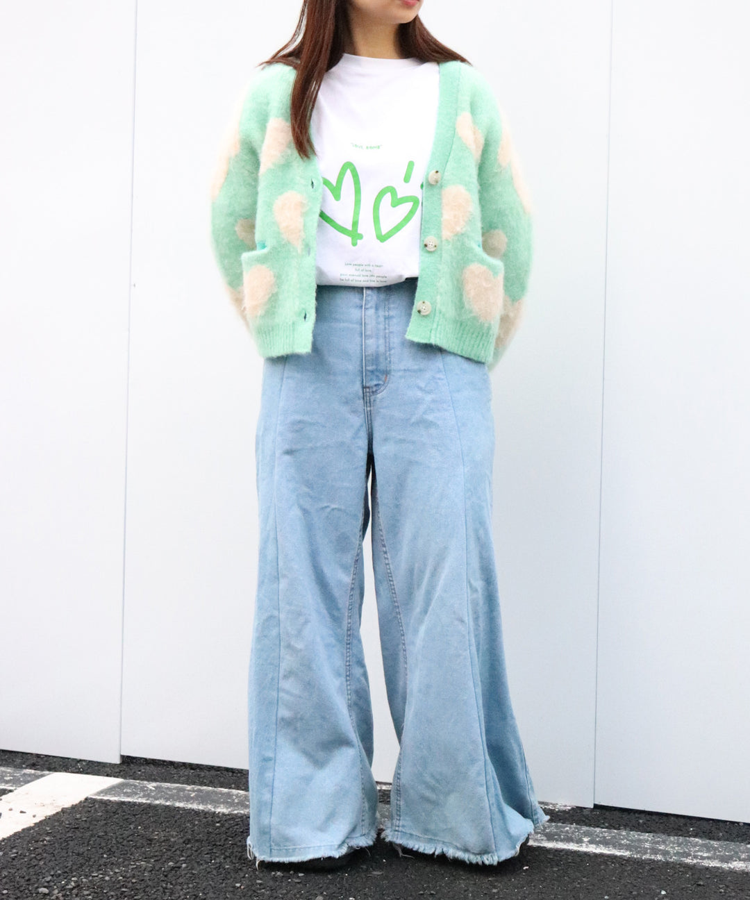 LOVE BOMB BRUSHED KINT CARDIGAN