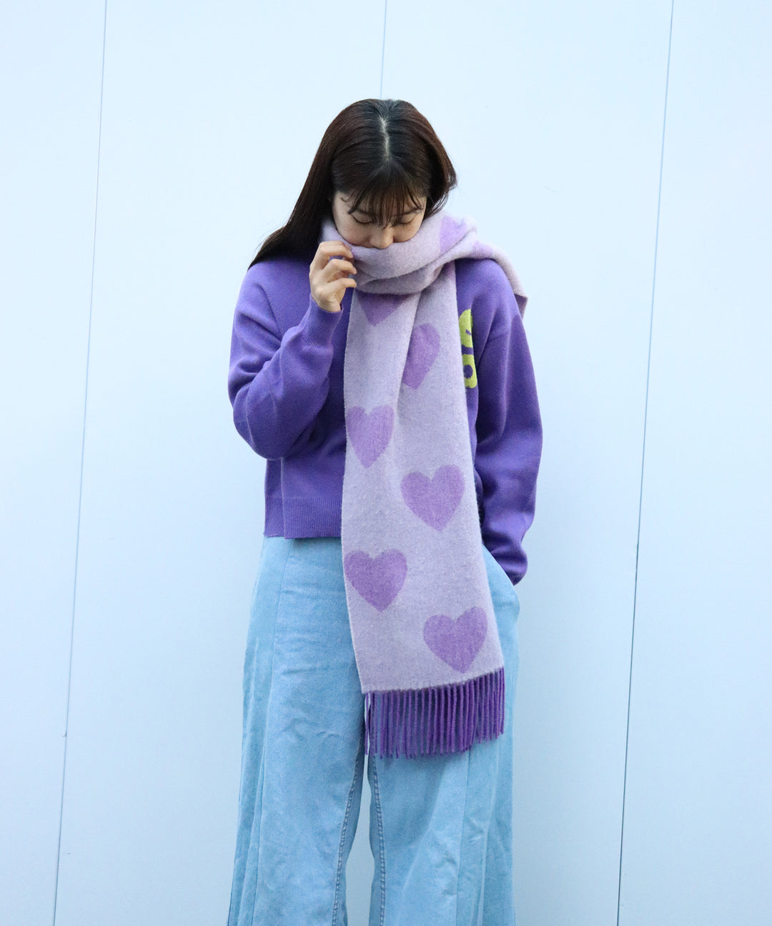 LOVE BOMB PATTERN MUFFLER