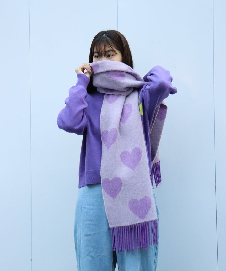 LOVE BOMB PATTERN MUFFLER