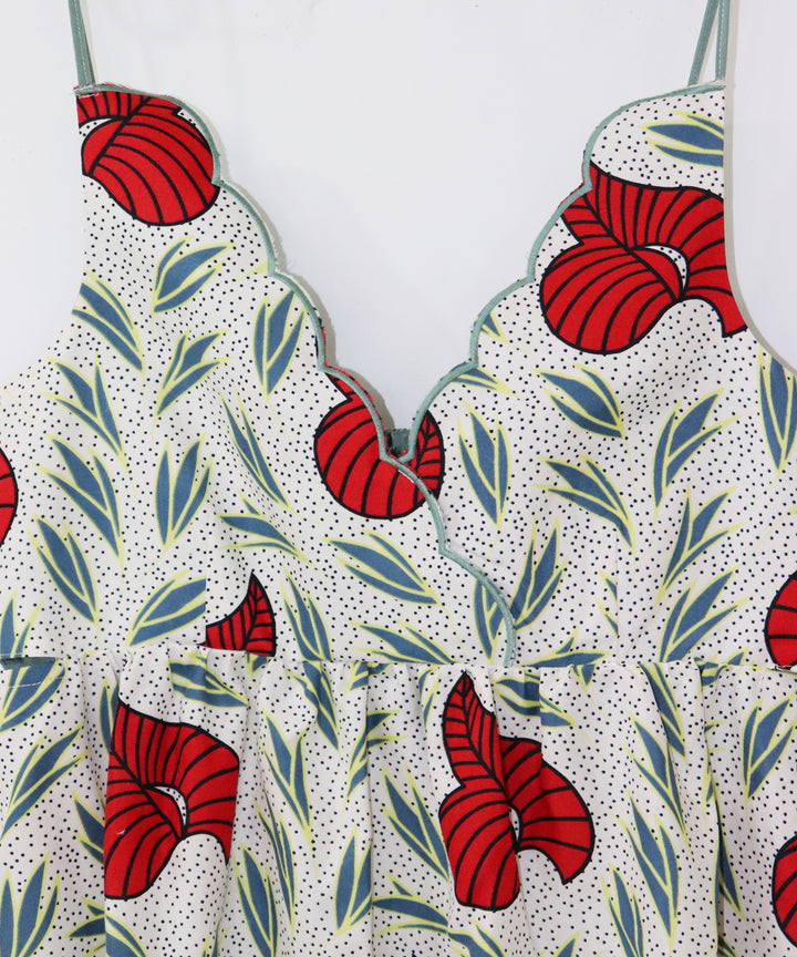 Africa Scallop Dress