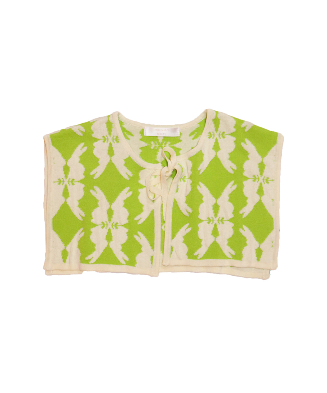 lucky charm motif knit Attache collar
