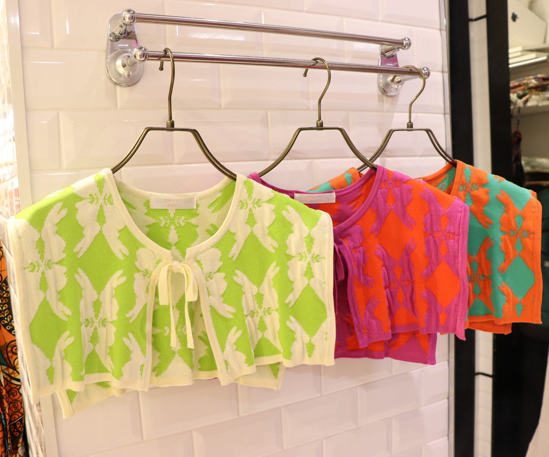 lucky charm motif knit Attache collar