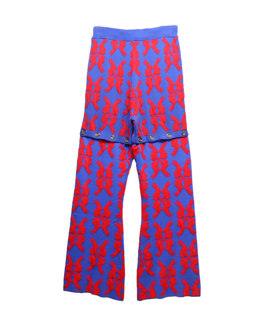 lucky charm motif multi way knit pants