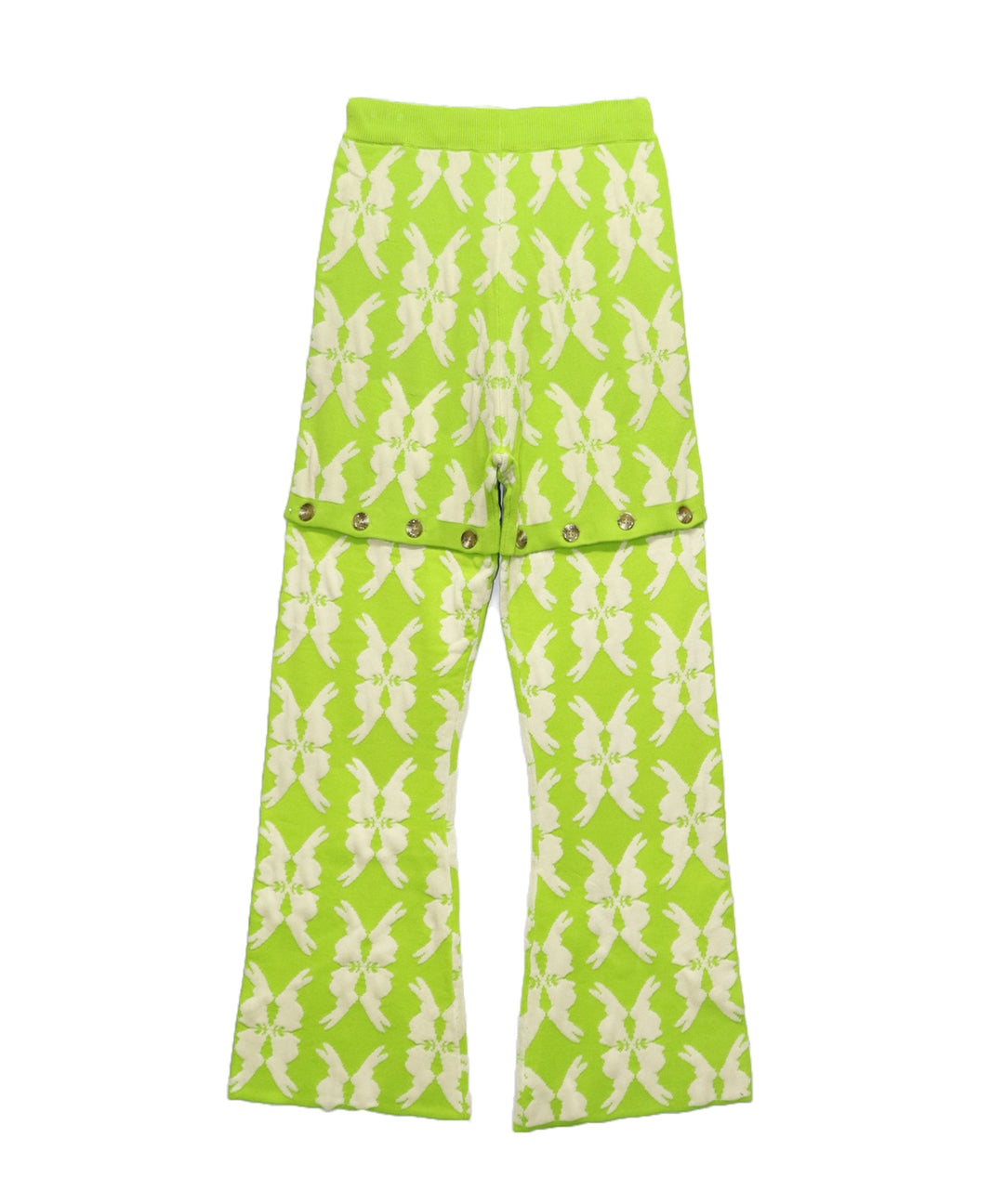 lucky charm motif multi way knit pants