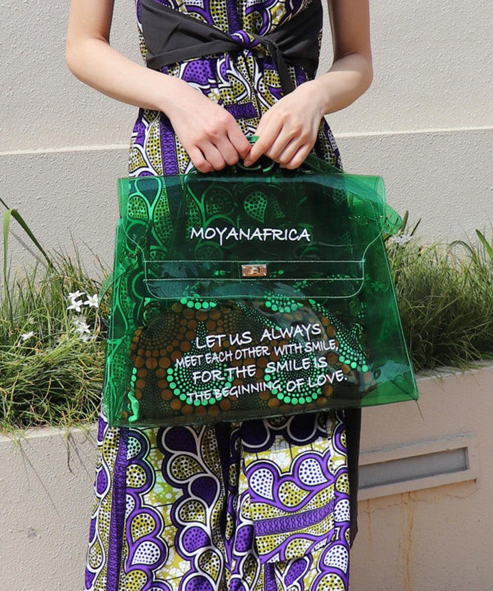 VINYL MESSAGE BAG × AFRICA柄巾着