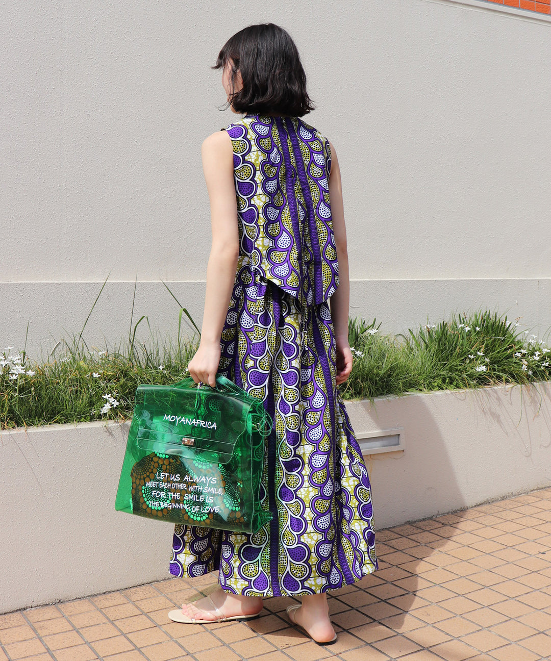 VINYL MESSAGE BAG × AFRICA柄巾着