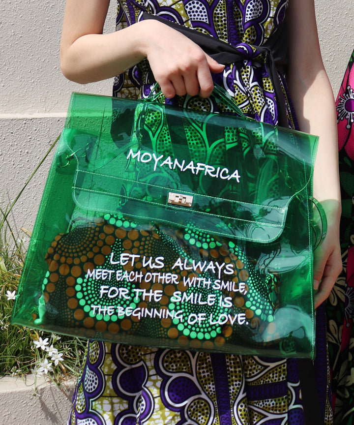 VINYL MESSAGE BAG × AFRICA柄巾着