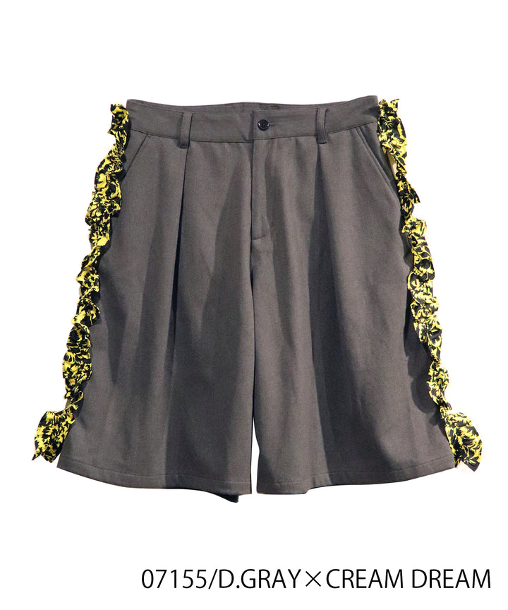 SIDE FRILL MIDDLE PANTS