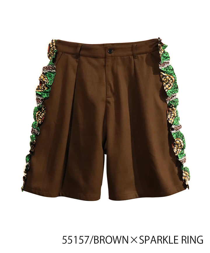 SIDE FRILL MIDDLE PANTS