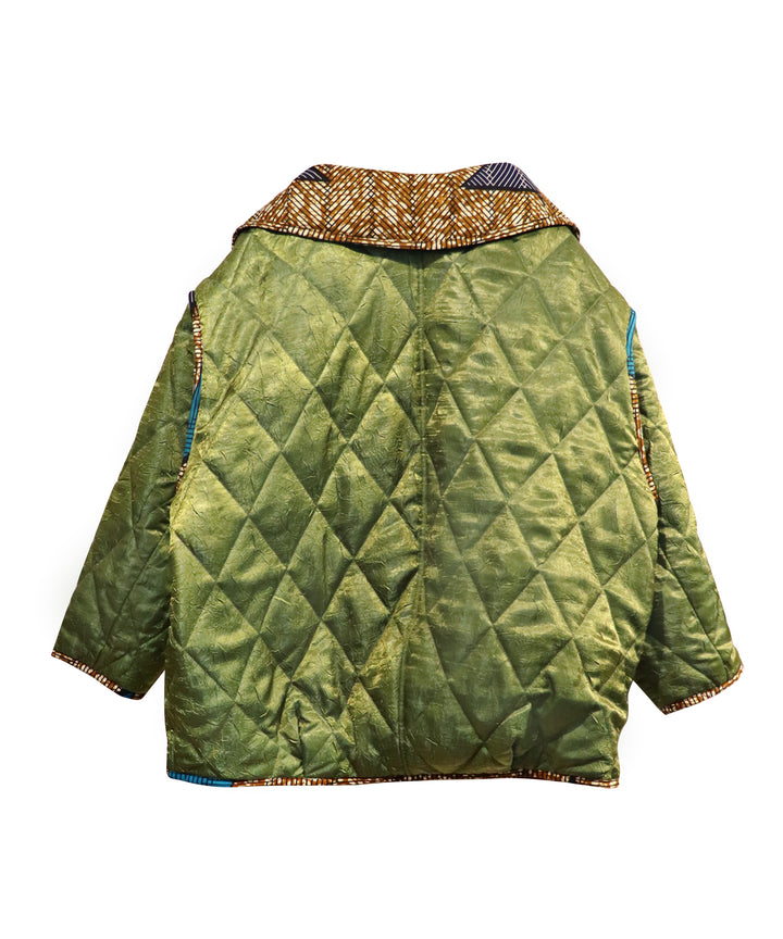 Super high neck reversible blouson