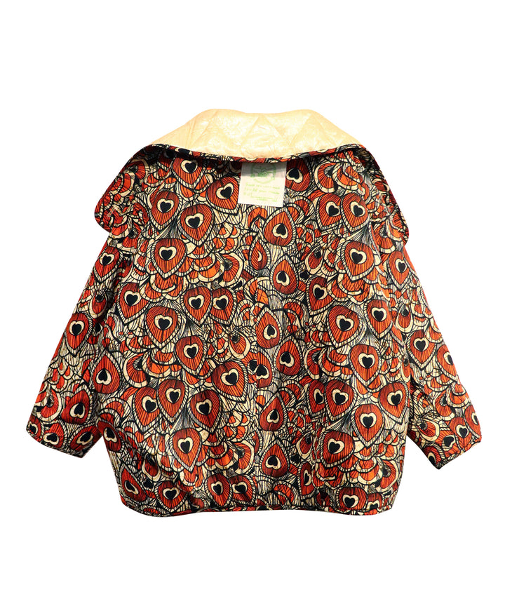 Super high neck reversible blouson