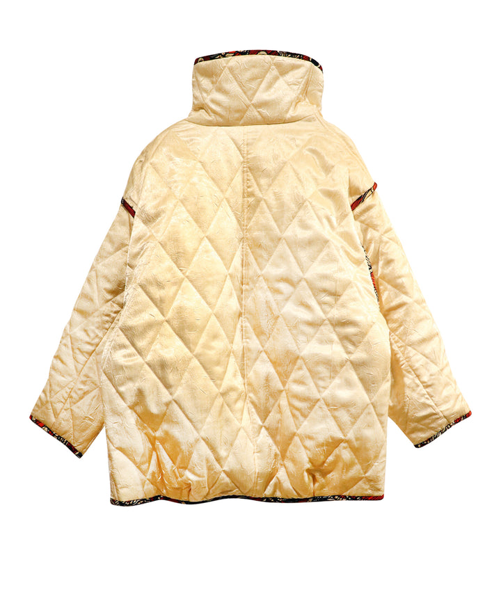 Super high neck reversible blouson