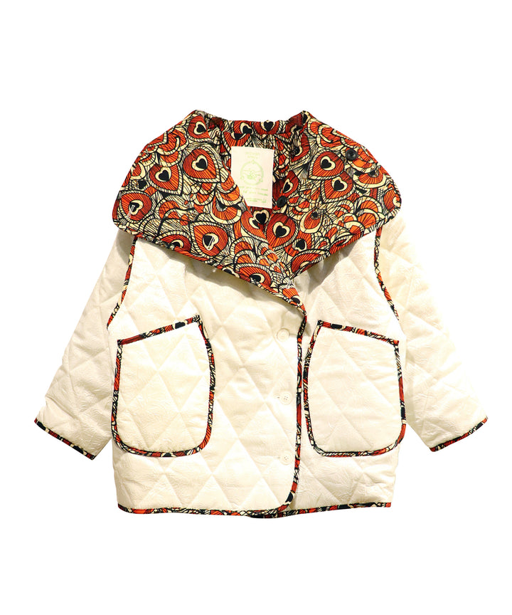 Super high neck reversible blouson