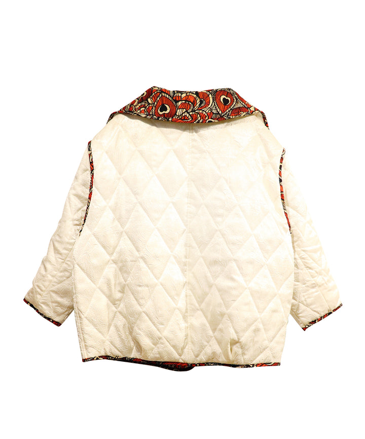 Super high neck reversible blouson