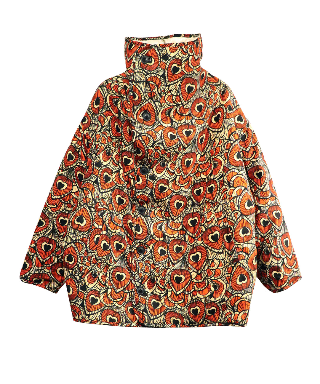 Super high neck reversible blouson