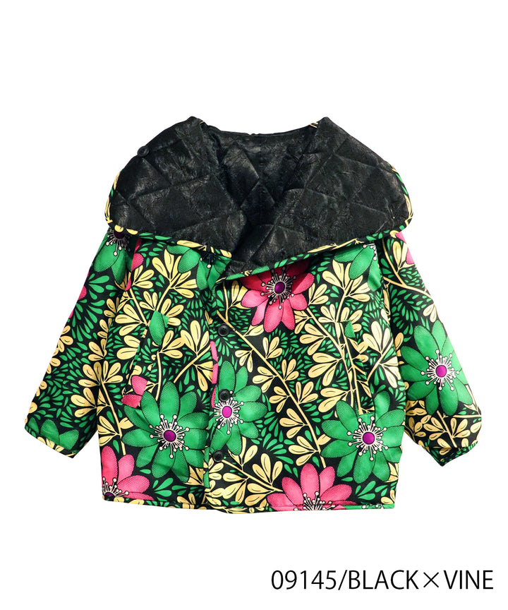 Super high neck reversible blouson