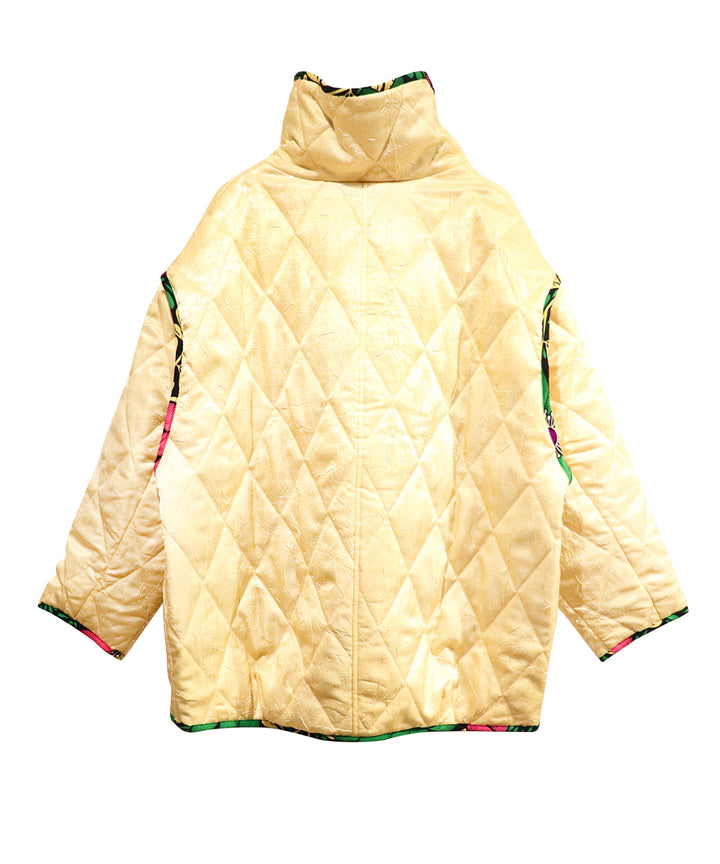 Super high neck reversible blouson