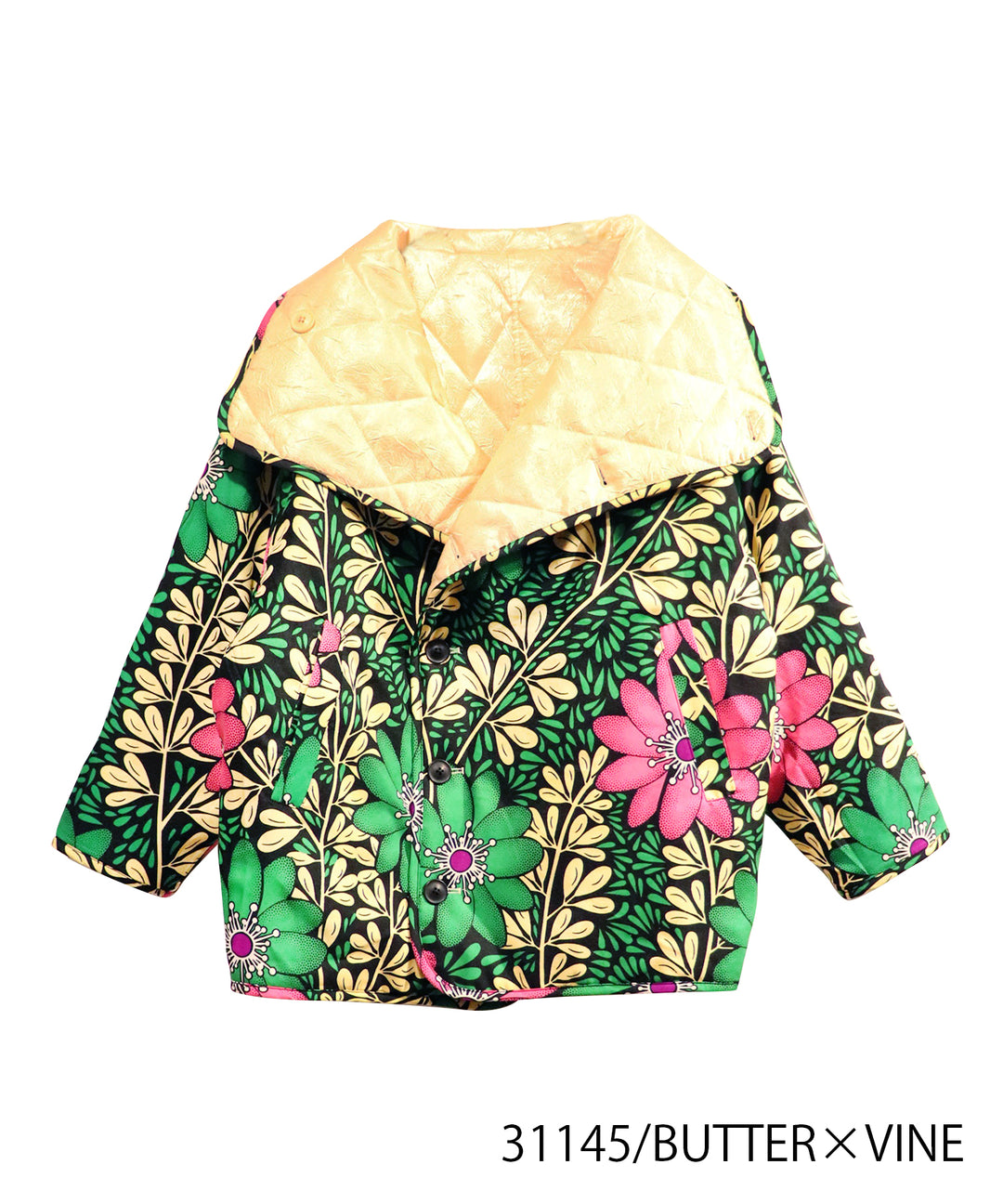 Super high neck reversible blouson