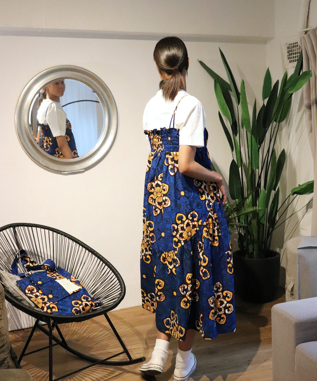 Africa tiered cami dress
