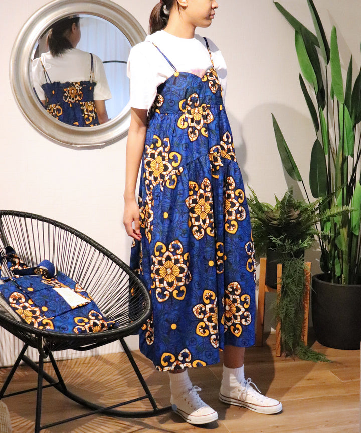 Africa tiered cami dress