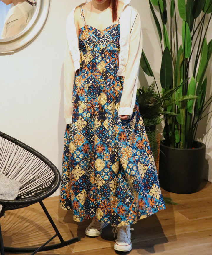 Africa tiered cami dress